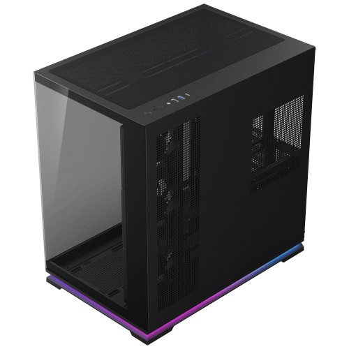Powercool Plasma Mid Tower Gaming Case - Black 